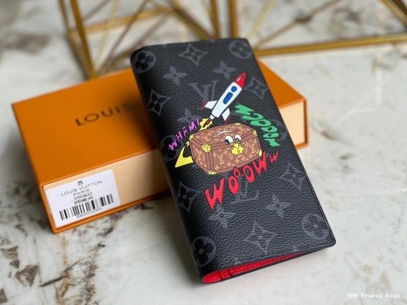 AAA Pruses Bags VUITTON LOUIS BRAZZA WALLET 0731